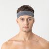 Grey Outdoor Sports Headband Portable Fitness Hair Bands Man Woman Hair Wrap Brace Elastic Cycling Yoga Running Exercising