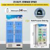 VEVOR Commercial Refrigerator,Display Fridge Upright Beverage Cooler, Glass Door with LED Light for Home, Store, Gym or Office