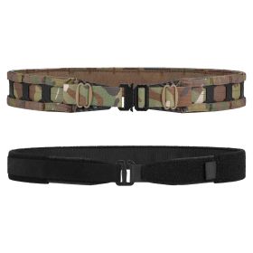 Tactical Belt MOLLE Battle Belt With Quick Release Buckle, Low Profile Laser-Cut Battle Belt For Range (Option: CP-L)