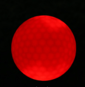 Led Golf Ball Flashing Ball Golf Supplies (Color: Red)