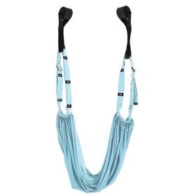 1pc Multifunctional Adjustable Yoga Strap For Stretching; Home Fitness Accessories (Color: Blue)