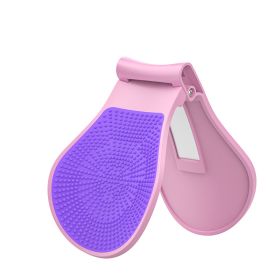 1pc Plastic Butt Trainer (Wear Pants When Using) Pelvic Floor Muscle Correction; Exerciser For Inner Thighs Postpartum Rehabilitation; Buttocks; Legs; (Color: Pink Purple)