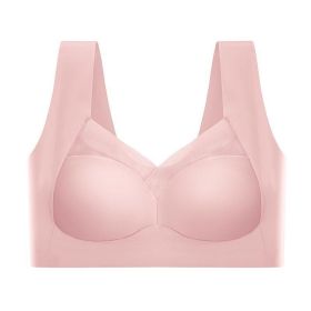 Posture Correcting Bra for Seniors, Anti Sagging Bras (Color: Pink, size: L)