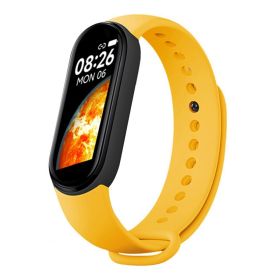 M7 Smart Watch Bluetooth Step Counting Sports Smart Bracelet Fitness Tracker Heart Rate Blood Pressure Sleep Monitor Smartwatch (Ships From: Italy, Color: Yellow)