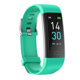 S5 Fitness Tracker Smart Watch Sports Watch Bracelet blood pressure fitness heart rate meter step temperature waterproof sports bracelet (Colour: green)